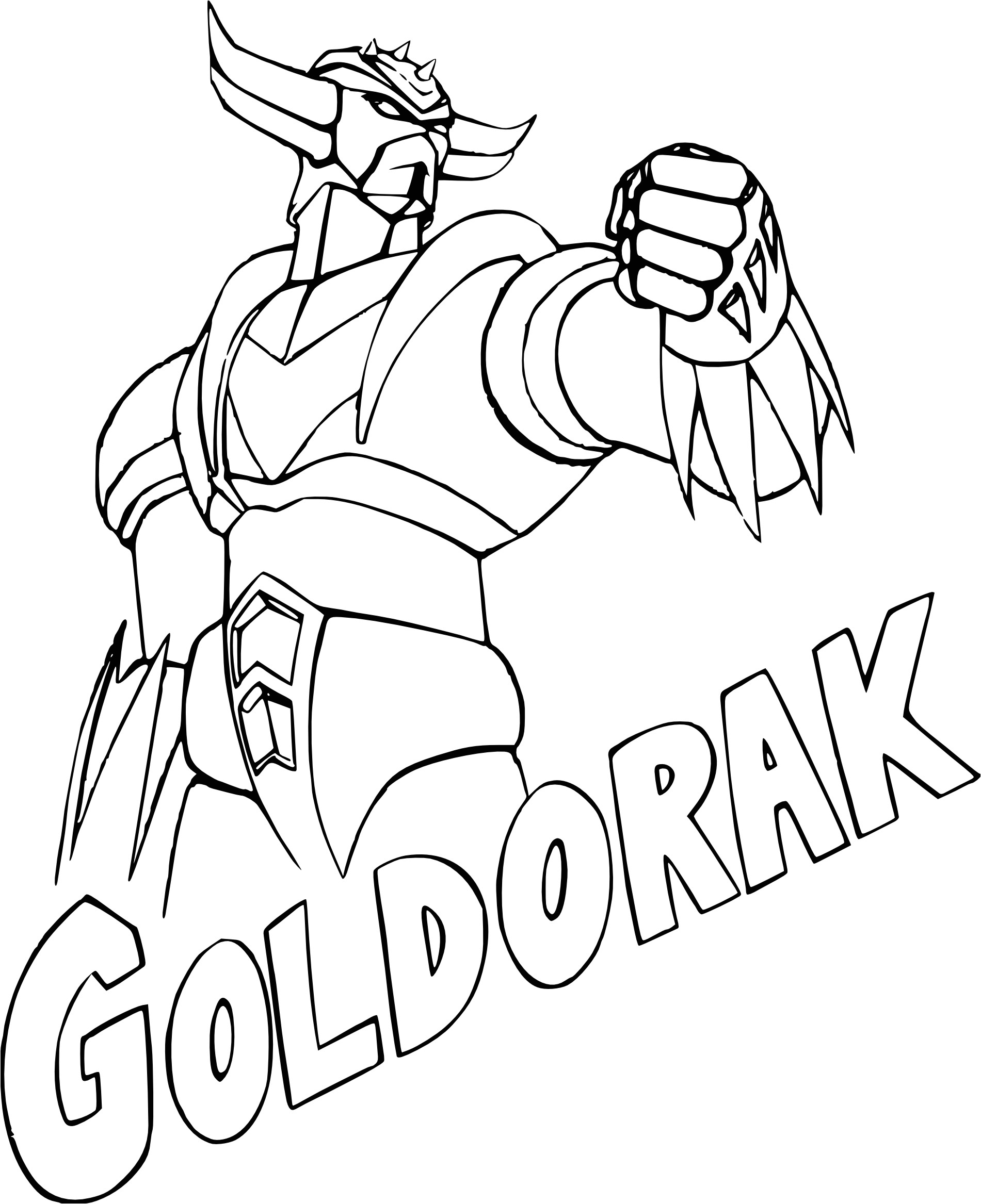 Coloriage De Goldorak A Imprimer Coloriage Goldorak   Imprimer