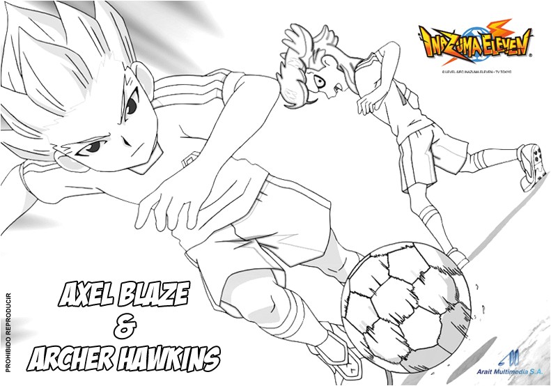 Coloriage De Inazuma Eleven Axel Blaze 2 Dessins De Coloriage Inazuma Eleven   Imprimer   Imprimer