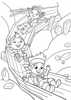 Coloriage De Jack Et Les Pirates Du Pays Imaginaire A Imprimer 7 Best A Vos Crayons Images On Pinterest