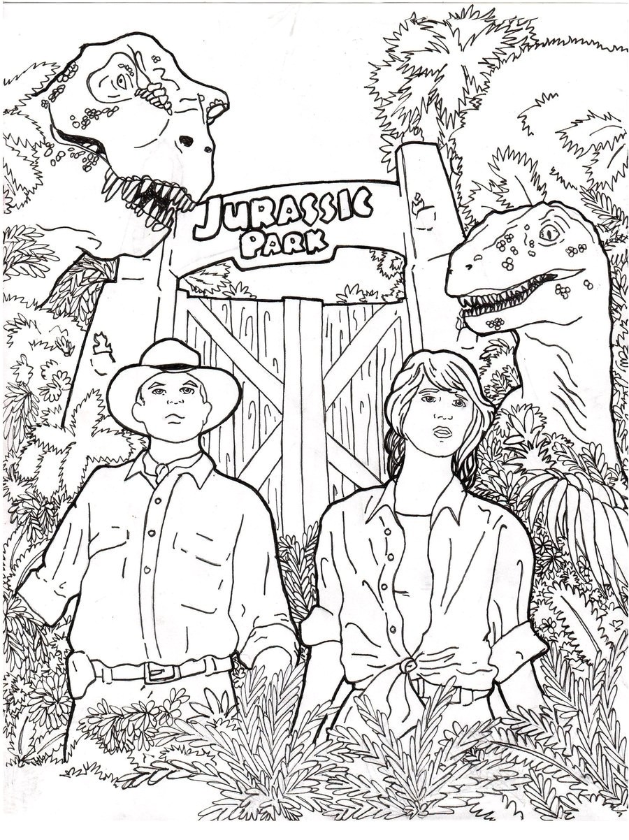 Coloriage De Jurassic Park 4 Coloriage De Jurassic Park – Kewlfr