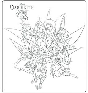 Coloriage De La Fee Clochette Et Ses Amis A Imprimer Coloriage Fee Clochette Et Ses Amies Clochette Et Ses Amies Faces