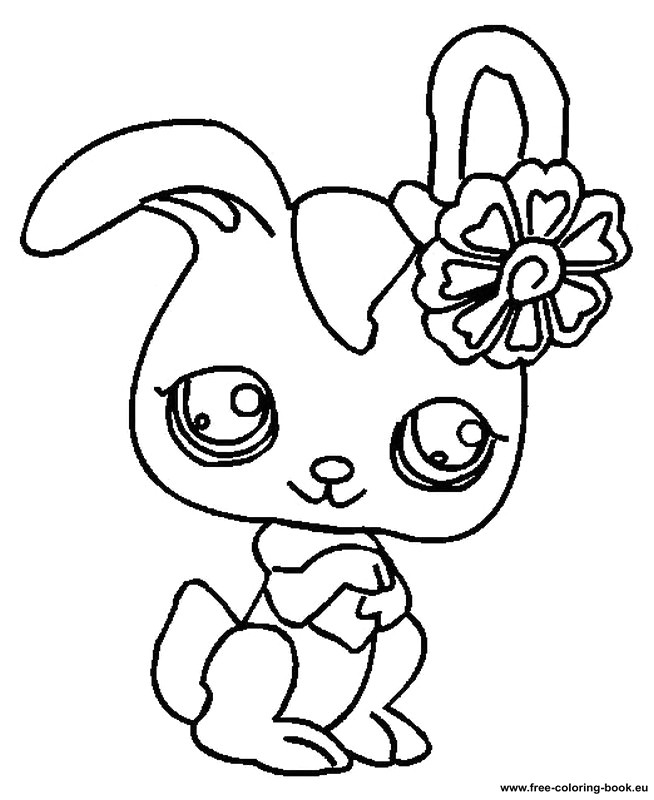 Coloriage De Little Petshop Littlest Pet Shop Coloring Pages Dog