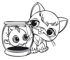 Coloriage De Little Petshop Printable Littlest Pet Shop Coloring Page Monkey Printable