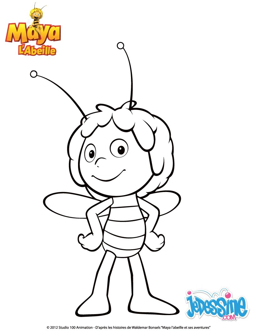 Coloriage De Maya L Abeille 46 Dessins De Coloriage Maya L Abeille   Imprimer