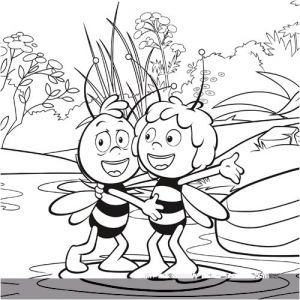 Coloriage De Maya L Abeille Maya L Abeille En Coloriage Imprimer Magicmaman