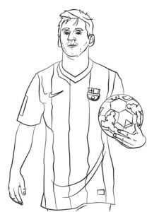 Coloriage De Messi A Colorier Coloriage Lionel Messi