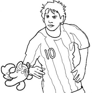 Coloriage De Messi A Colorier Coloriage Messi En Ligne Gratuit Imprimer