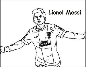 Coloriage De Messi Et Ronaldo Lionel Messi Coloring Printable Page