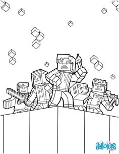 Coloriage De Minecraft Creeper Creepers Pdf Printable Coloring Page Minecraft
