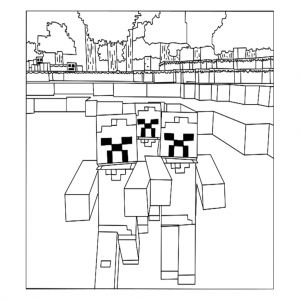 Coloriage De Minecraft Gratuit à Imprimer Ides Dimages De Coloriage Pixel Art A Imprimer Gratuit