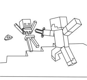 Coloriage De Minecraft Herobrine Minecraft Coloring Pages Printable Herobrine