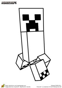 Coloriage De Minecraft Monstre Coloriage Des Creepers Du Jeu Minecraft