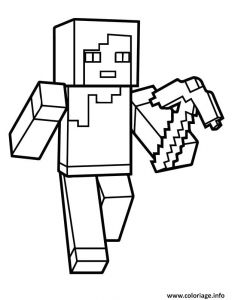 Coloriage De Minecraft Monstre Coloriage Minecraft Alex Jecolorie