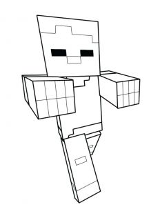 Coloriage De Minecraft Zombie Coloriage A Imprimer Minecraft Gratuit Cloriage Minecraft Zombie