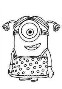 Coloriage De Minion à Imprimer Gratuit Coloring Page with A Minion From Despicable Me and Despicable Me 2