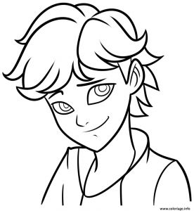Coloriage De Miraculous A Imprimer Coloriage Adrien Agreste Miraculous Ladybug Imprimer Ladybug