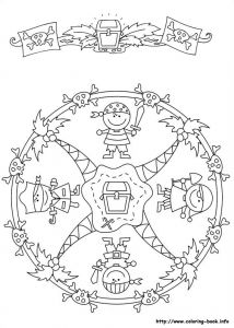 Coloriage De Noel à Imprimer Gratuit Mandala â American Hippie Art Coloring Page Mandala Cute Pirates