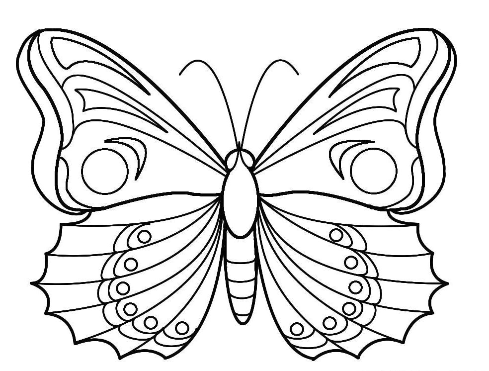 Coloriage De Papillon à Imprimer Gratuitement Coloriage Simple D 39 Un Papillon Coloriage Papillon T Te Dessin