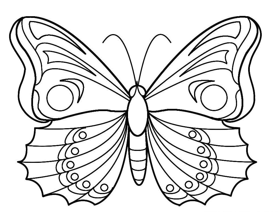 Coloriage De Papillon à Imprimer Gratuitement Coloriage Simple D 39 Un Papillon Coloriage Papillon T Te Dessin