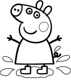 Coloriage De Peppa Pig En Ligne Gratuit Peppa Pig Coloring Picture Embroidery Pinterest