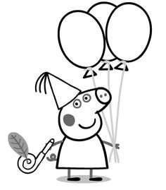 Coloriage De Peppa Pig En Ligne Gratuit Peppa Pig Coloring Picture Embroidery Pinterest