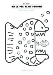 Coloriage De Petit Poisson D Avril Coloriage Animé Le Poisson Glouton