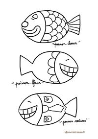 Coloriage De Petit Poisson D Avril Coloriage2 Envoi Laetibricole