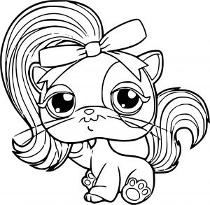 Coloriage De Petshop Chat Coloriage Pet Shop Chat Imprimer Sur Coloriages Fo