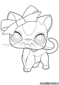Coloriage De Petshop Chat Dibujos Para Colorear Dibujos Para Pintar Dibujos Para Imprimir Y
