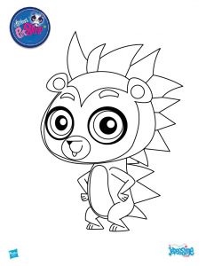 Coloriage De Petshop Trop Mignon Coloriages Littlest Pet Shop Fr Hellokids