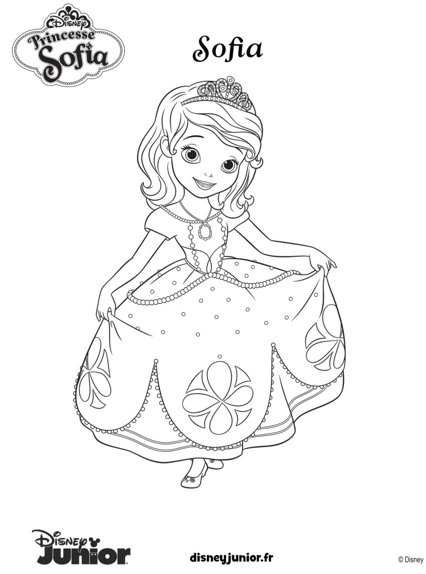 Coloriage De Princesse sofia à Imprimer Gratuit Beautiful Coloriage De Princesse Disney   Imprimer