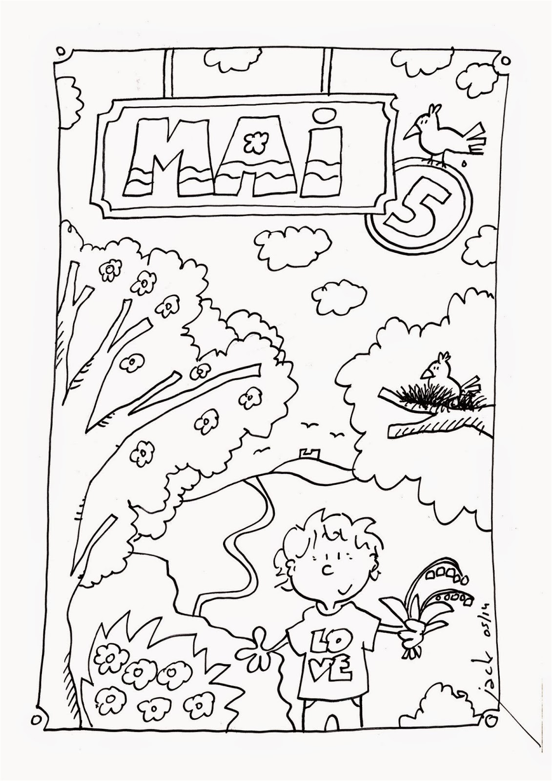 Coloriage De Rentrée Des Classes Danger école Affichages Utiles En Vrac