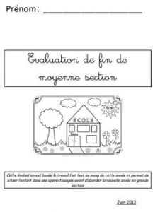 Coloriage De Rentrée Ms Gs Evaluation Diagnostique Gs