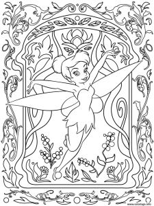 Coloriage De Rosace A Imprimer Gratuit Coloriage Mandala Disney Tinker Bell Jecolorie