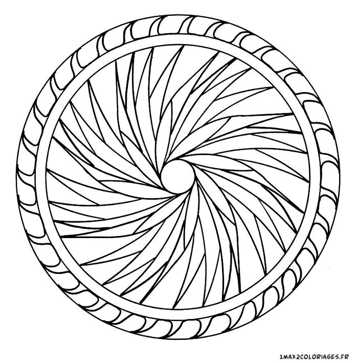 Coloriage De Rosaces Gratuit Coloriage  Dessiner Rosaces Gratuit