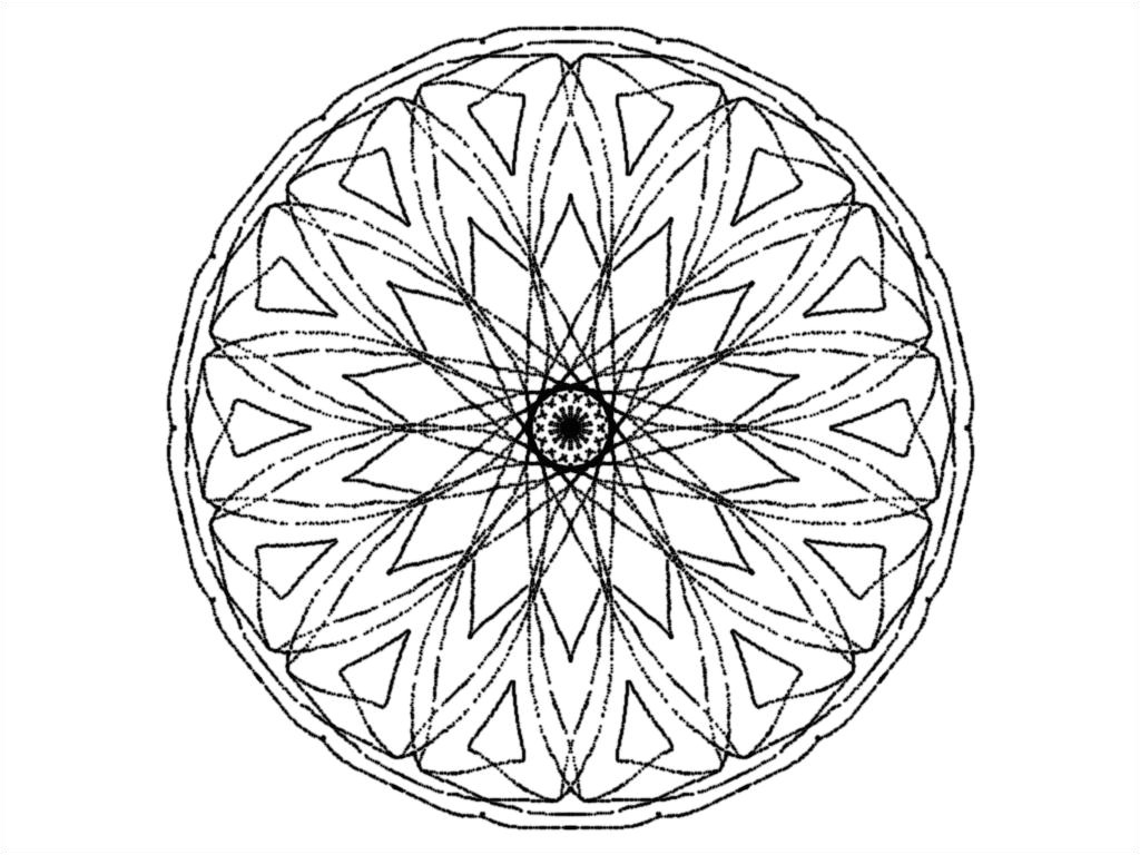 Coloriage De Rosaces Gratuit Rosace A Colorier Coloriage De Rosace Apsip