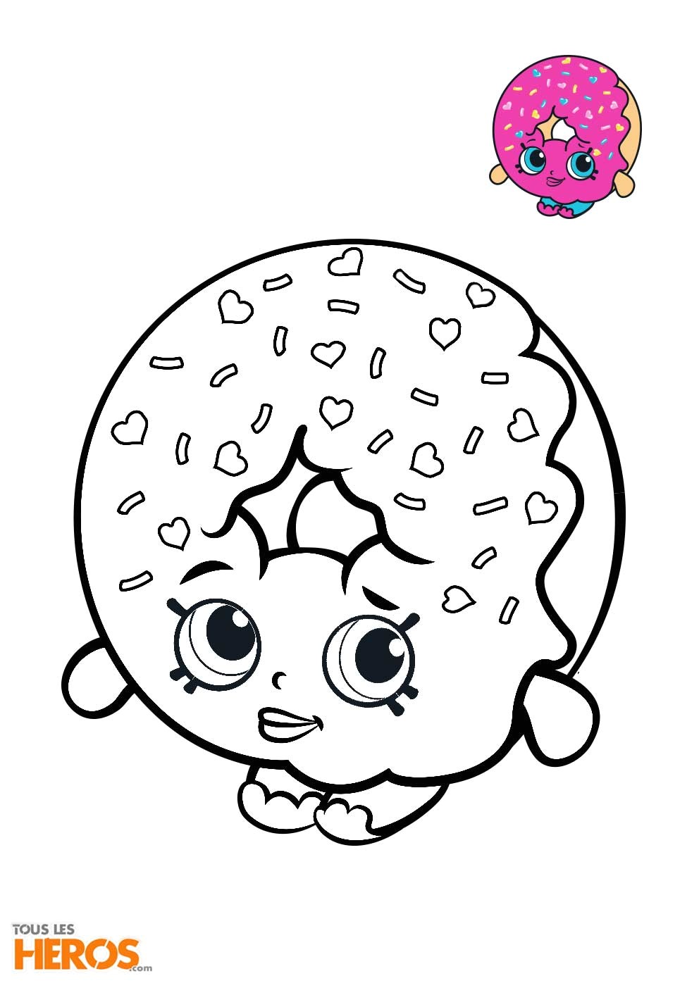 Coloriage De Shopkins A Imprimer Coloriage Shopkins   Imprimer Coloriez Kooky L Adorable Petit