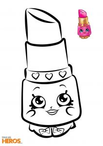 Coloriage De Shopkins A Imprimer Coloriage Shopkins Imprimer Coloriez Lippy L¨vre Le Joli Rouge