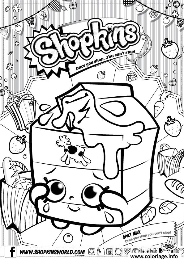 Coloriage De Shopkins En Ligne Coloriage Shopkins Split Milk Dessin