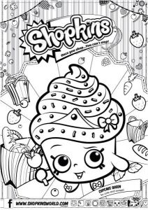 Coloriage De Shopkins En Ligne Shopkins Coloring Pages Season 1 Cupcake Queen