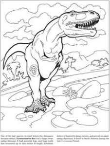 Coloriage De T Rex Kleurplaat Printable T Rex and Triceratops Coloring Page