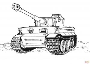 Coloriage De Tank En Ligne Coloriage Char D assault Tigre