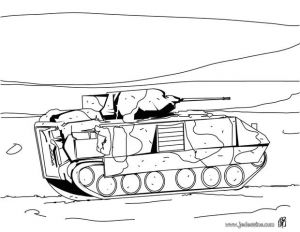 Coloriage De Tank Militaire Coloriages Coloriage D Un Tank De L Armée Fr Hellokids