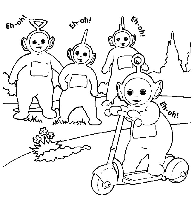 Coloriage De Teletubbies Coloriage De Télétubbies