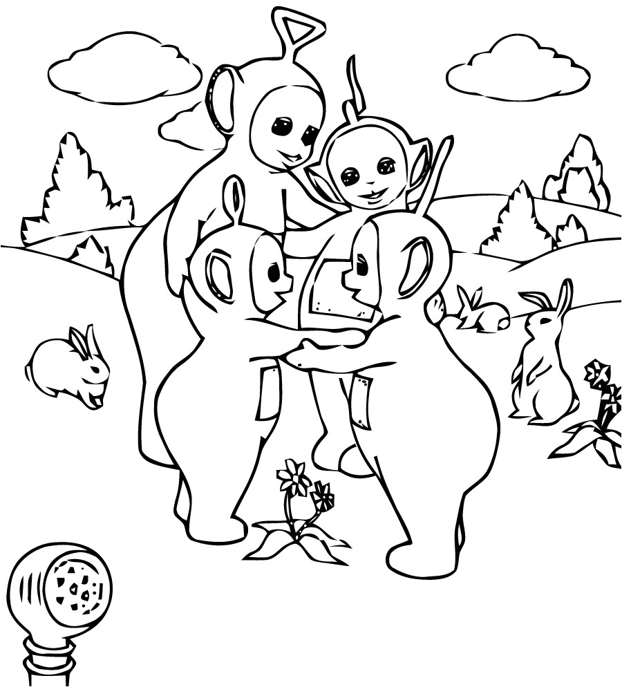 Coloriage De Teletubbies Coloriage Teletubbies Coloriages Pour Enfants