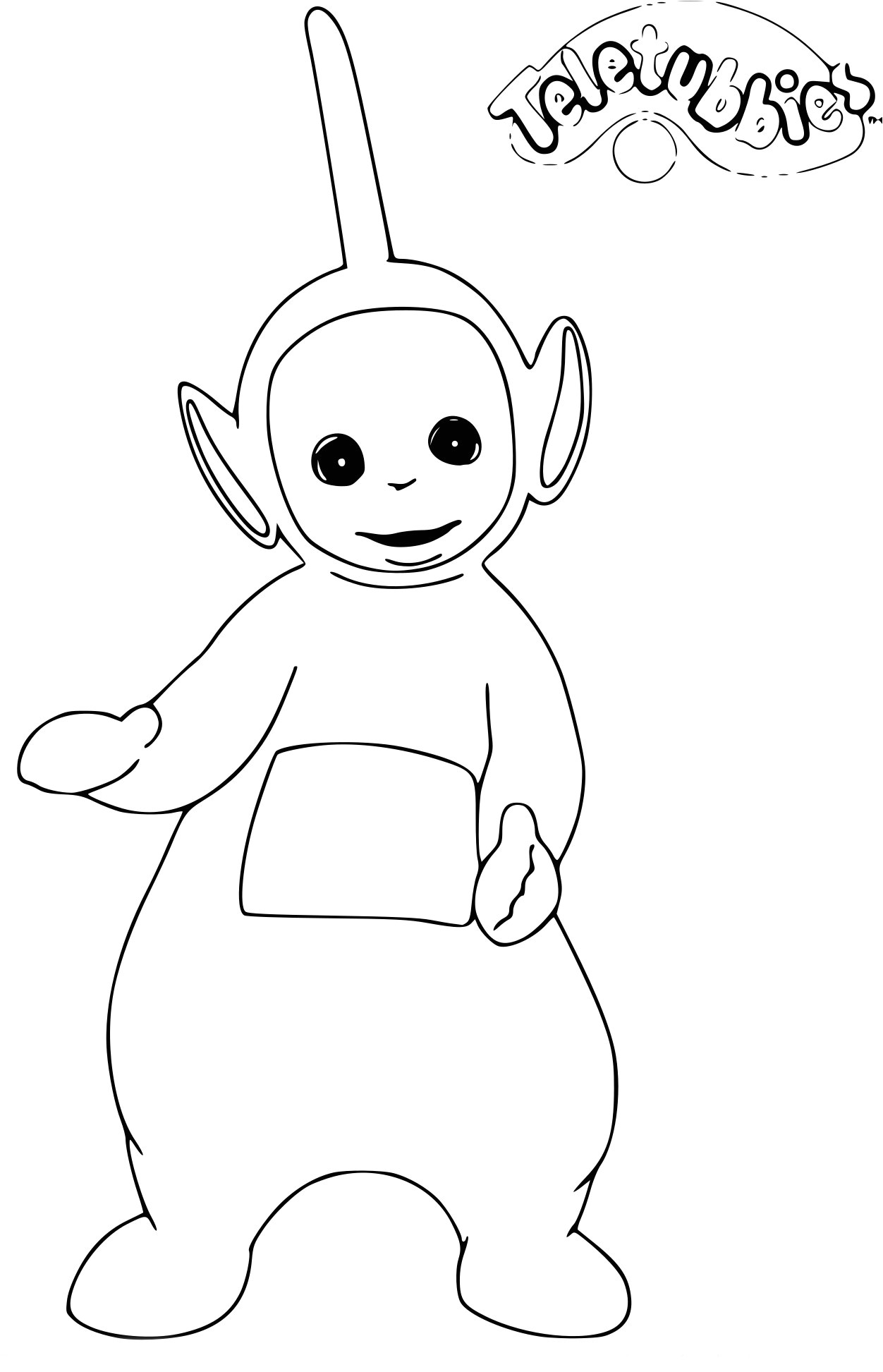Coloriage De Teletubbies Coloriage Teletubbies Dipsy   Imprimer