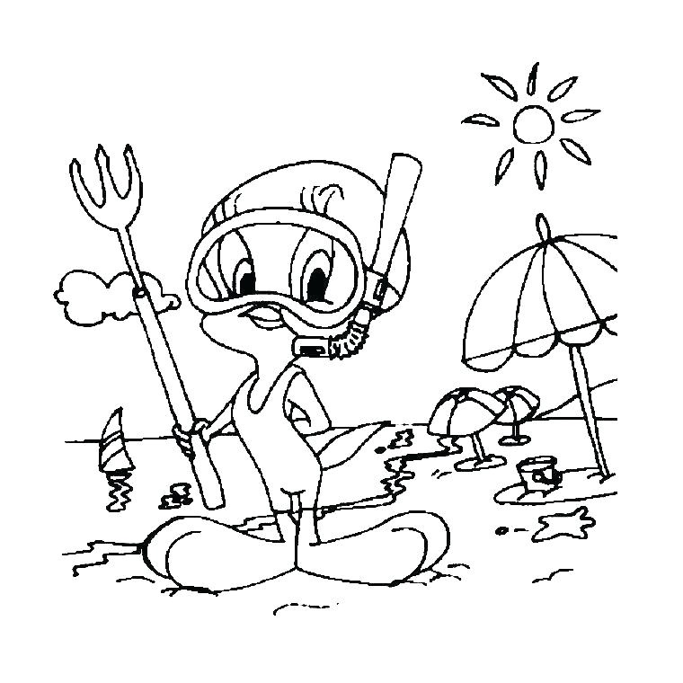 Coloriage De Titi A Imprimer Gratuit Coloriage Titi A La Plage Imprimer Gratuit Et Grosminet En Ligne