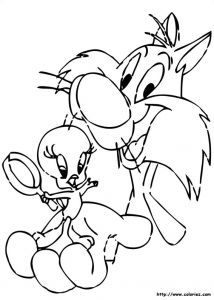 Coloriage De Titi Et Grosminet A Imprimer Les Coloriages De Titi Et Grosminet