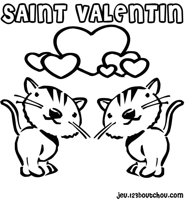 Coloriage De tout Petit Coeur Dessins Gratuits   Colorier Coloriage St Valentin   Imprimer