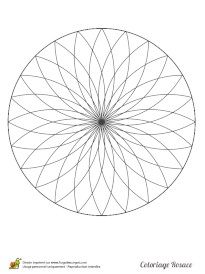 Coloriage De Triple Rosace Coloriage Rosace Sur Hugolescargot